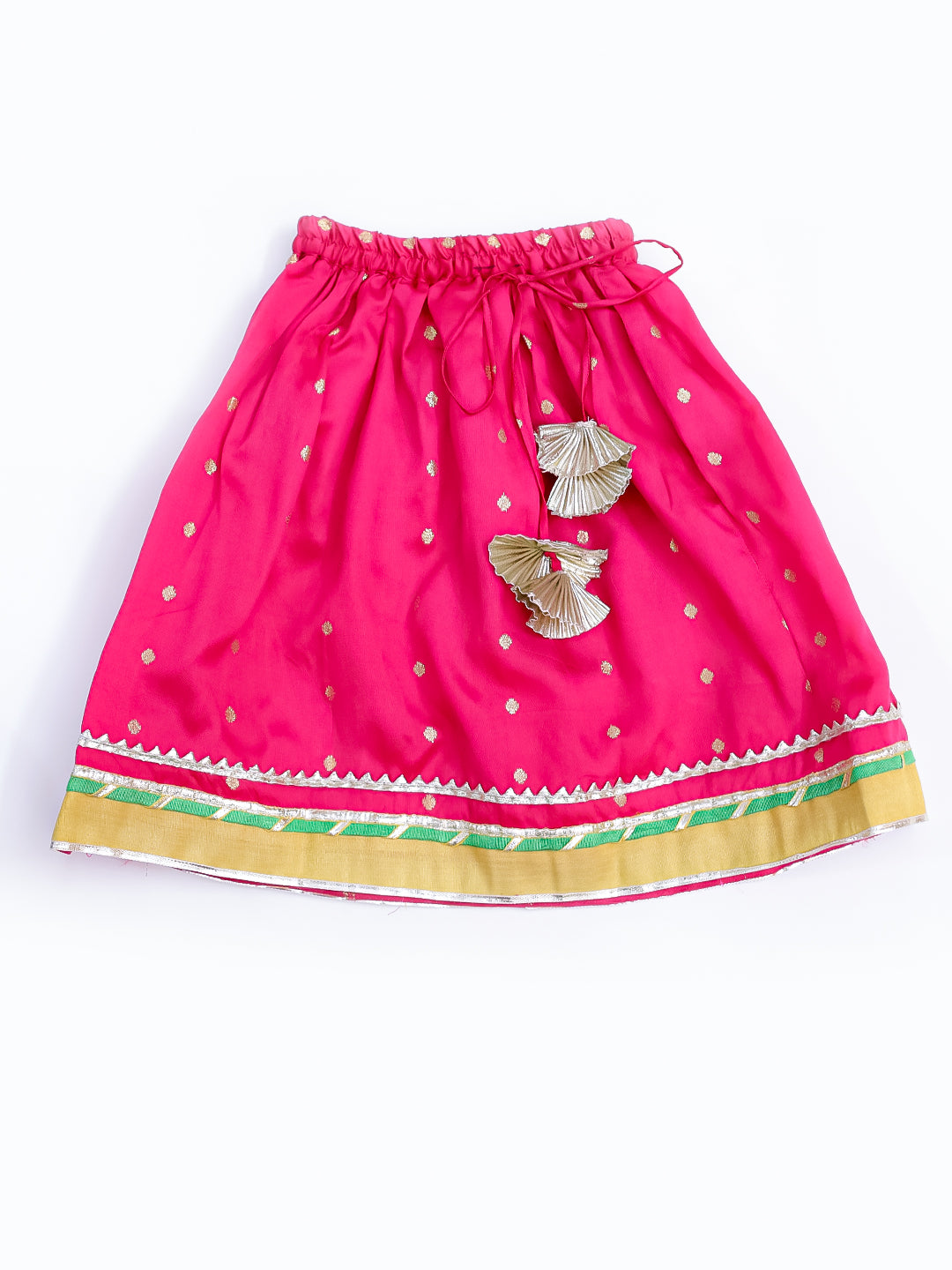 BownBee Infants Pink Explosion Lehanga Choli Set For Girls- Pink