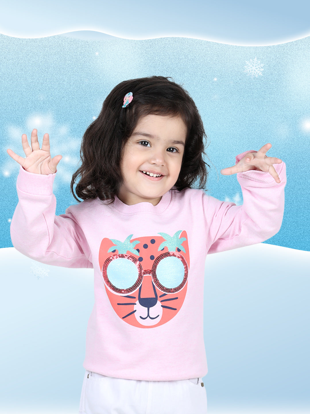 BownBee Full Sleeve Sweatshirt for Girls