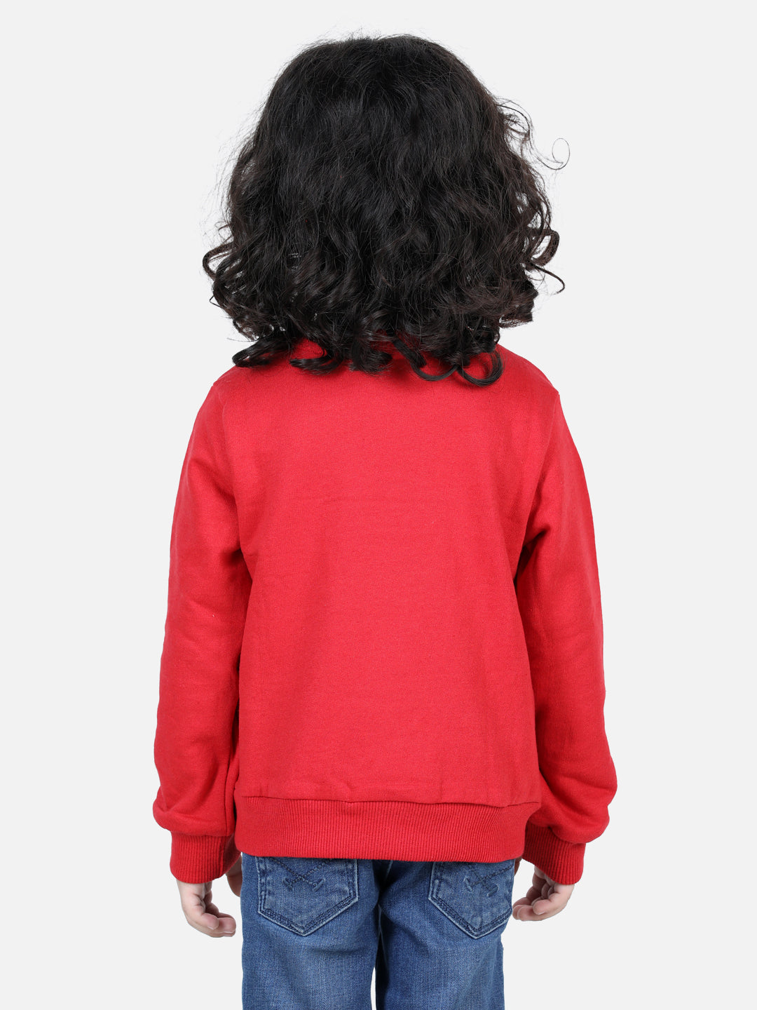 BownBee Full Sleeve Sweatshirt for Boys- Red